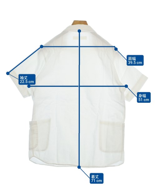 nisica（ニシカ）カジュアルシャツ 白 サイズ:3(L位) メンズ/2200651992039