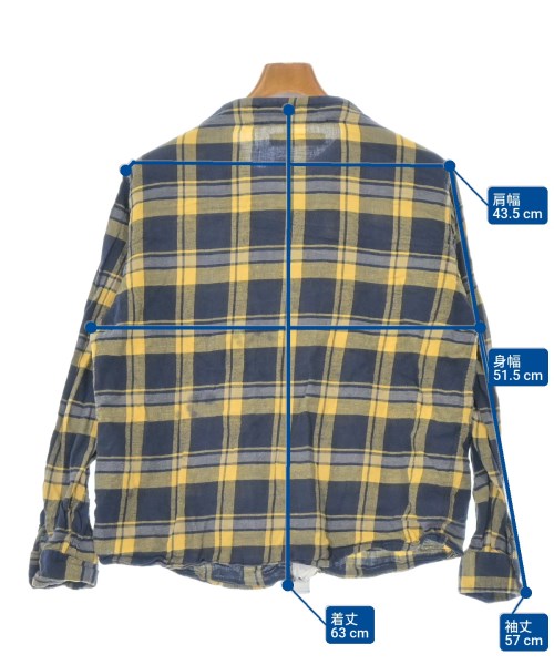 nisica（ニシカ）カジュアルシャツ 紺 サイズ:3(L位) メンズ/2200654360088