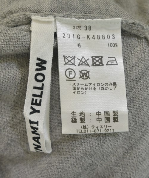 KAMISHIMA CHINAMI YELLOW（カミシマ　チナミ　イエロー）ニット・セーター グレー サイズ:38(M位) レディース/2200701627119