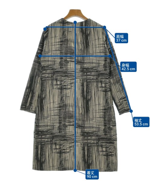 San Andres（サンアンドレ）ワンピース グレー サイズ:40(M位) レディース/2200669767056