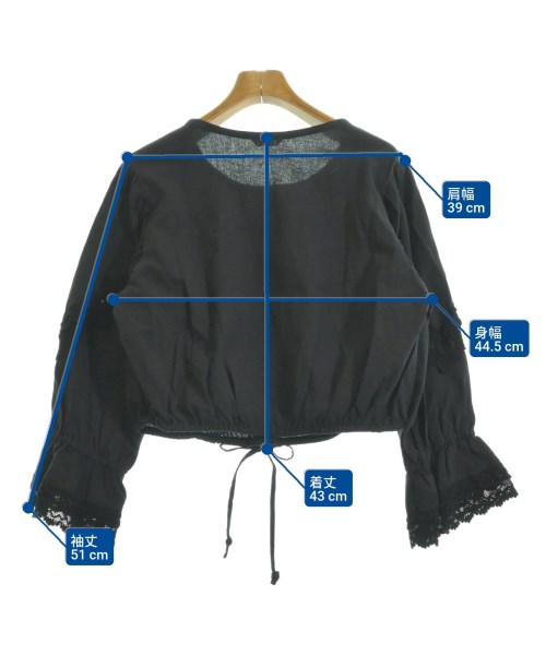 jilky（ジルキー）ブラウス 黒 サイズ:F レディース/2200641950032