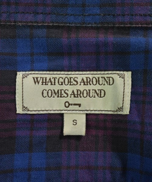 WHAT GOES AROUND COMES AROUND（ワットゴーズアラウンドカムズアラウンド）カジュアルシャツ 青 サイズ:S メンズ/2200637511049