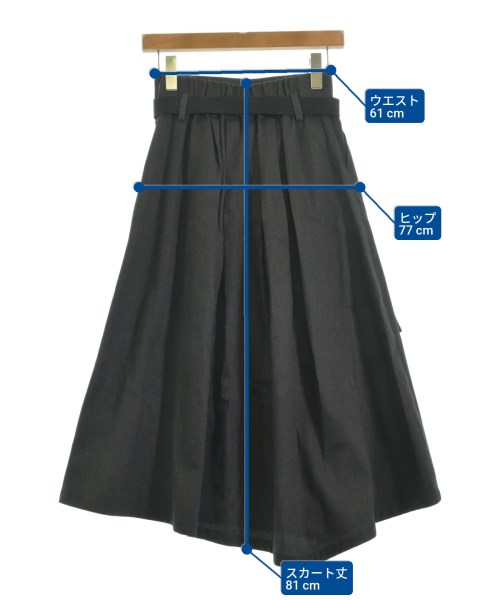 La Tiara Itals（ラティアライタルス）ロング・マキシ丈スカート 黒 サイズ:36(S位) レディース/2200621565102