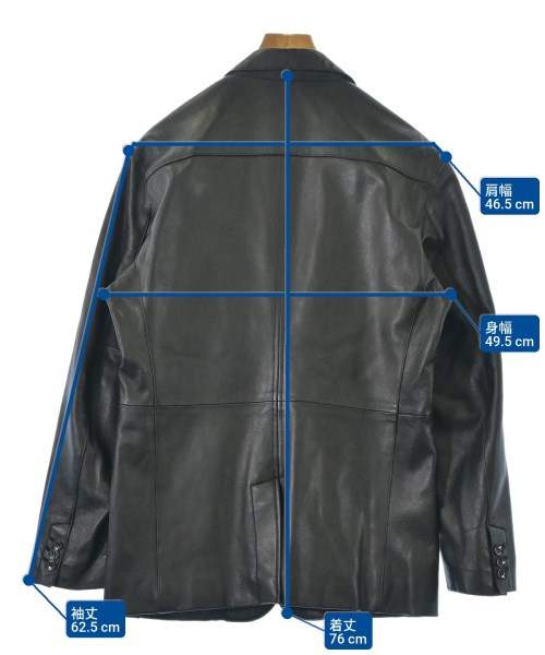 HIDEAWAYS NICOLE（ハイダウェイニコル）カジュアルジャケット 黒 サイズ:50(XL位) メンズ/2200649986026