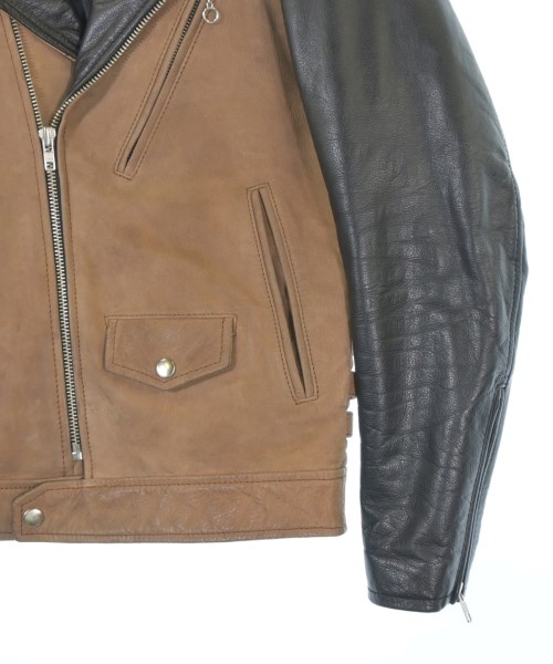 MAIN VEIN（メインベイン）ライダース 茶 サイズ:0(XS位) メンズ/2200672947049