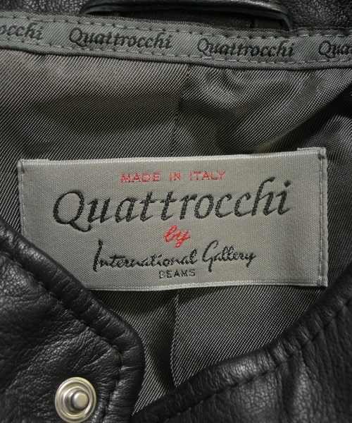 quattrocchi（クアトロッキ）ライダース 黒 サイズ:46(M位) メンズ/2200667478022