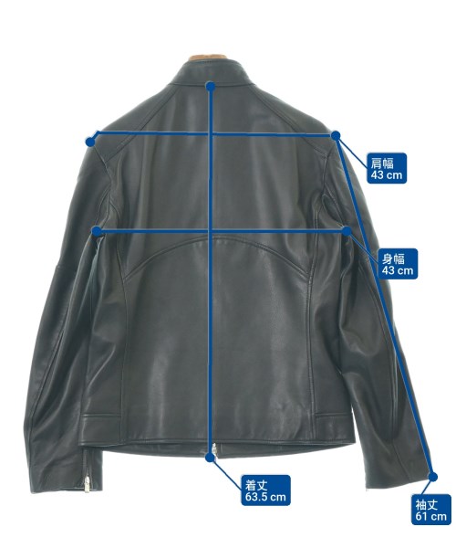 quattrocchi（クアトロッキ）ライダース 黒 サイズ:46(M位) メンズ/2200667478022