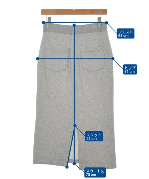 JET LOS ANGELES（ジェットロサンゼルス）ロング・マキシ丈スカート グレー サイズ:4(XL位) レディース/2200614850024