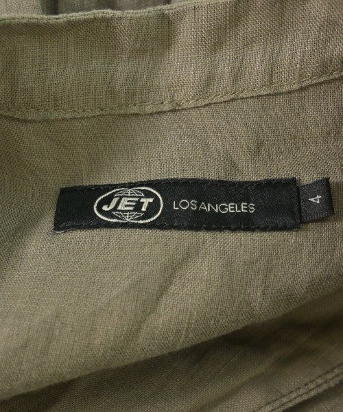 JET LOS ANGELES（ジェットロサンゼルス）シャツワンピース カーキ サイズ:4(XL位) レディース/2200712789028