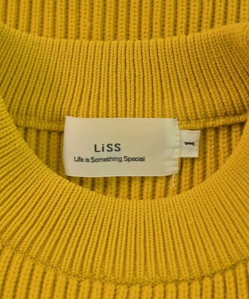 LISS（リス）ニット・セーター 黄 サイズ:1(S位) メンズ/2200613143011