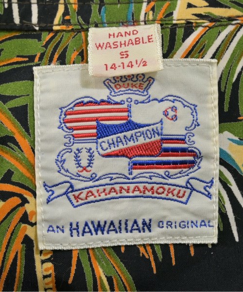 Kahanamoku（カハナモク）カジュアルシャツ 黒 サイズ:S メンズ/2200670758074