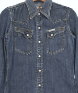 THE FLAT HEAD（ザフラットヘッド）カジュアルシャツ 紺 サイズ:34(XS位) レディース/2200673378026