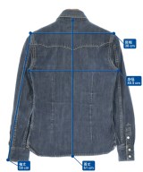 THE FLAT HEAD（ザフラットヘッド）カジュアルシャツ 紺 サイズ:34(XS位) レディース/2200673378026