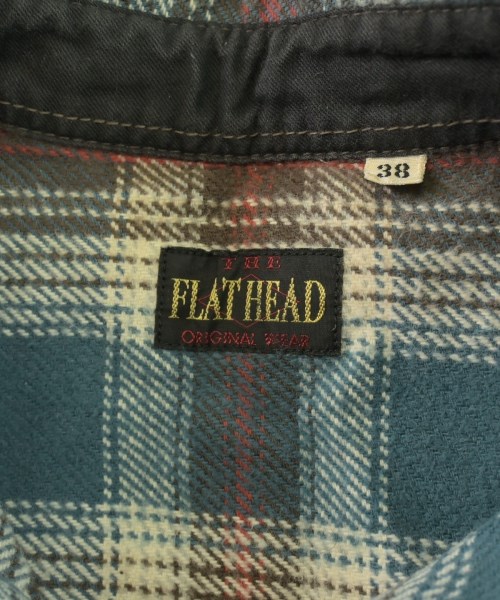 THE FLAT HEAD（ザフラットヘッド）カジュアルシャツ 青 サイズ:38(S位) メンズ/2200729202343