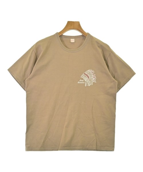 THE FLAT HEAD(ザフラットヘッド)Tシャツ・カットソー 茶 サイズ:42(L位)/2200689326110