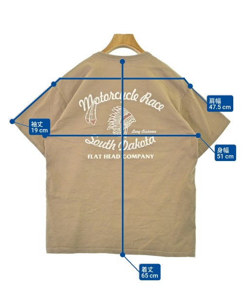 THE FLAT HEAD（ザフラットヘッド）Tシャツ・カットソー 茶 サイズ:42(L位) メンズ/2200689326110