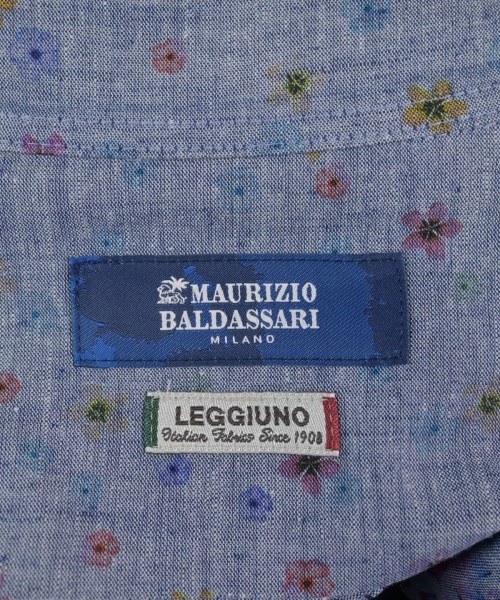 MAURIZIO BALDASSARI（マウリツィオバルダサーリ）カジュアルシャツ 青 サイズ:50(XL位) メンズ/2200629003118