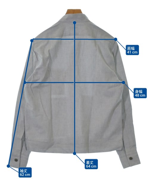 lacquer&c（ラクアアンドシー）カジュアルシャツ グレー サイズ:1(S位) メンズ/2200637229418