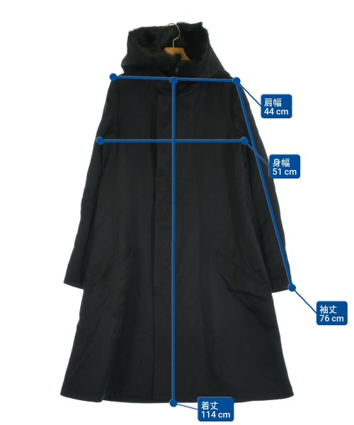 SATORU TANAKA（サトルタナカ）コート 黒 サイズ:2(M位) メンズ/2200618435135