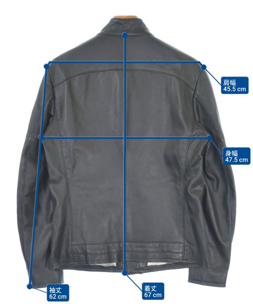 SATORU TANAKA（サトルタナカ）ライダース 黒 サイズ:-(M位) メンズ/2200620455015