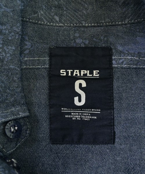 staple（ステイプル）カジュアルシャツ 紺 サイズ:S メンズ/2200554608198