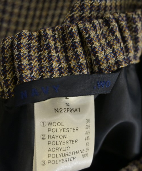 Navy（ネイビー）ひざ丈スカート 紫 サイズ:2(M位) レディース/2200613451024