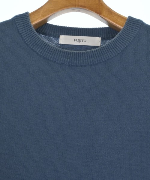 FUJITO（フジト）ニット・セーター 青 サイズ:1(S位) メンズ/2200637396059