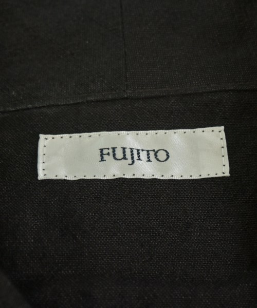 FUJITO（フジト）カジュアルシャツ 黒 サイズ:1(S位) メンズ/2200629407176