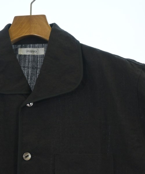FUJITO（フジト）カジュアルシャツ 黒 サイズ:1(S位) メンズ/2200629407176