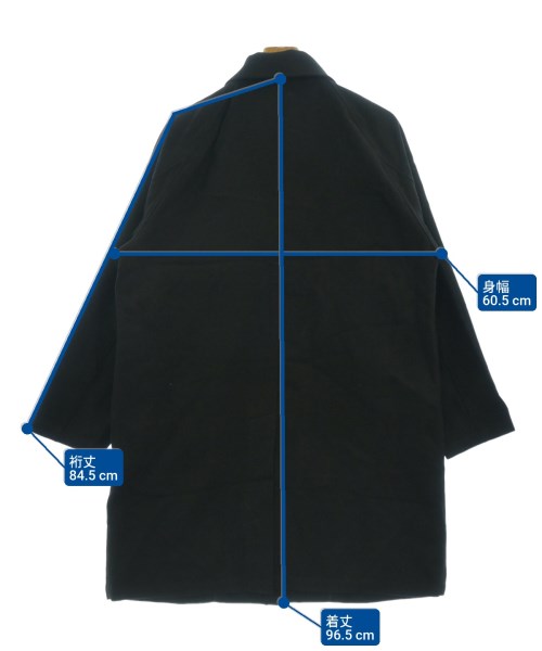 FUJITO（フジト）ステンカラーコート 黒 サイズ:1(S位) メンズ/2200628042026