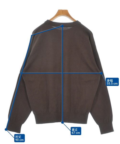 yonetomi（ヨネトミ）ニット・セーター 茶 サイズ:3(L位) メンズ/2200629331082