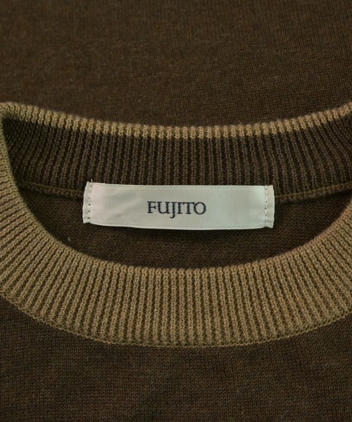 FUJITO（フジト）ニット・セーター 茶 サイズ:2(M位) メンズ/2200661625613