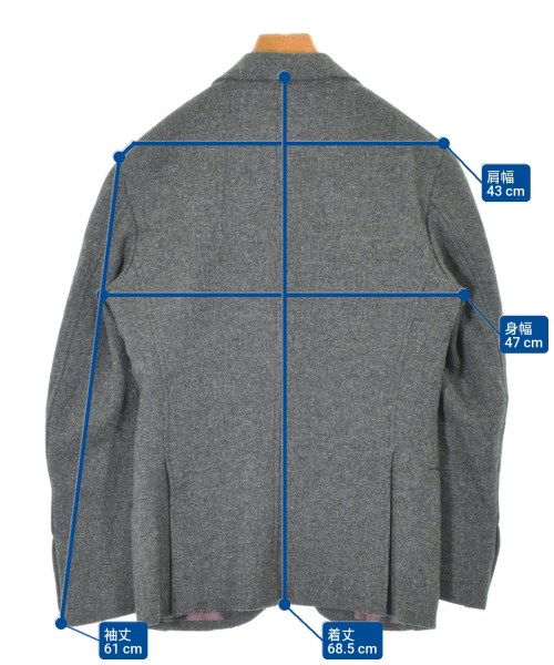 FUJITO（フジト）ジャケット グレー サイズ:S メンズ/2200640897017