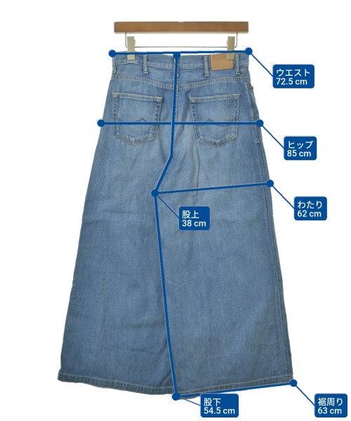 caqu（サキュウ）デニムパンツ 青 サイズ:1(S位) レディース/2200637155038