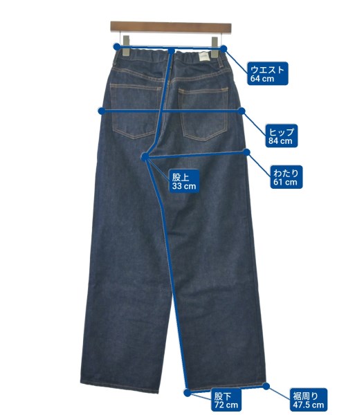 caqu（サキュウ）デニムパンツ 紺 サイズ:0(XS位) レディース/2200659390325