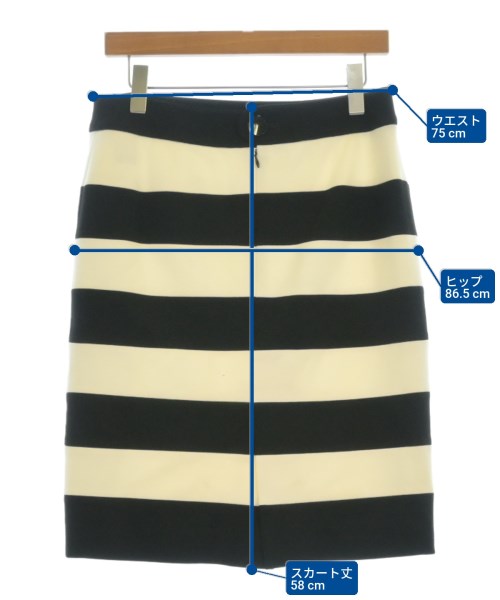 pierre cardin（ピエールカルダン）ひざ丈スカート 白 サイズ:40(M位) レディース/2200682468299