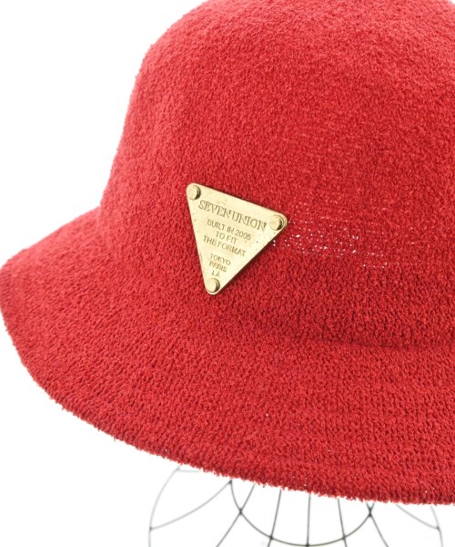 7union（セブンユニオン）ハット 赤 サイズ:F メンズ/2200674312142
