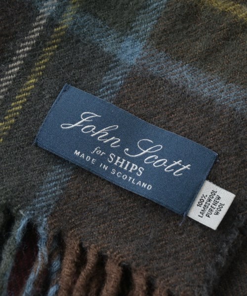 John Scott（ジョンスコット）マフラー 茶 サイズ:- レディース/2200655676027