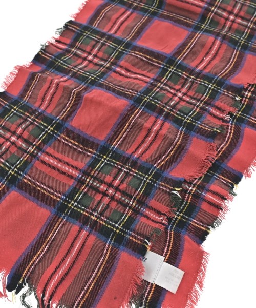 John Scott（ジョンスコット）ストール 赤 サイズ:- レディース/2200647823385