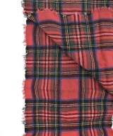 John Scott（ジョンスコット）ストール 赤 サイズ:- レディース/2200647823385