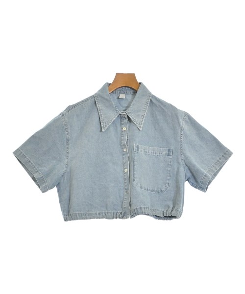 Lalu(ラル)カジュアルシャツ 青 サイズ:S/2200677893020