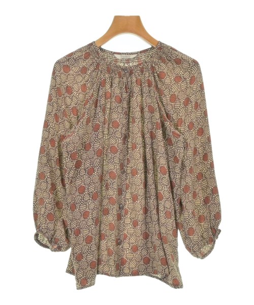 Tucker(タッカー)ブラウス 茶 サイズ:S/2200661085035