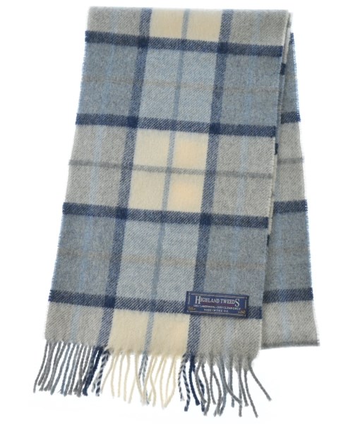 HIGHLAND TWEEDS(ハイランドツイード)マフラー 青 サイズ:-/2200693596066