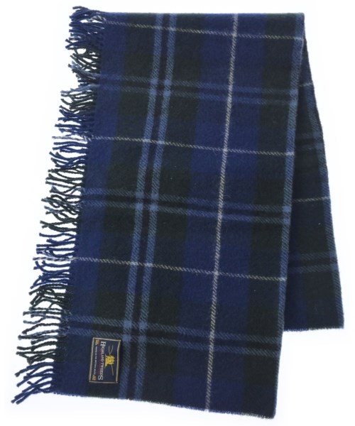 HIGHLAND TWEEDS(ハイランドツイード)ストール 青 サイズ:-/2200693908050