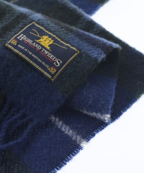 HIGHLAND TWEEDS（ハイランドツイード）ストール 青 サイズ:- メンズ/2200693908050