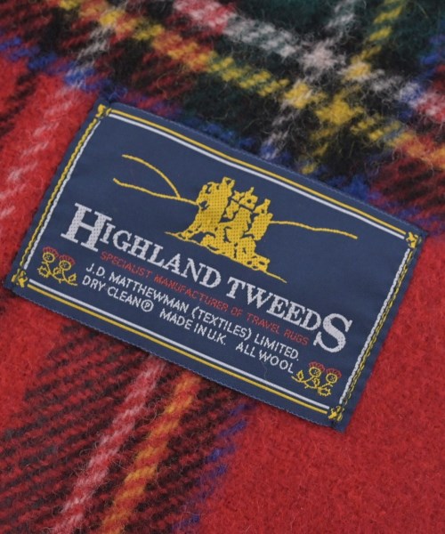 HIGHLAND TWEEDS（ハイランドツイード）マフラー 赤 サイズ:- メンズ/2200650761049