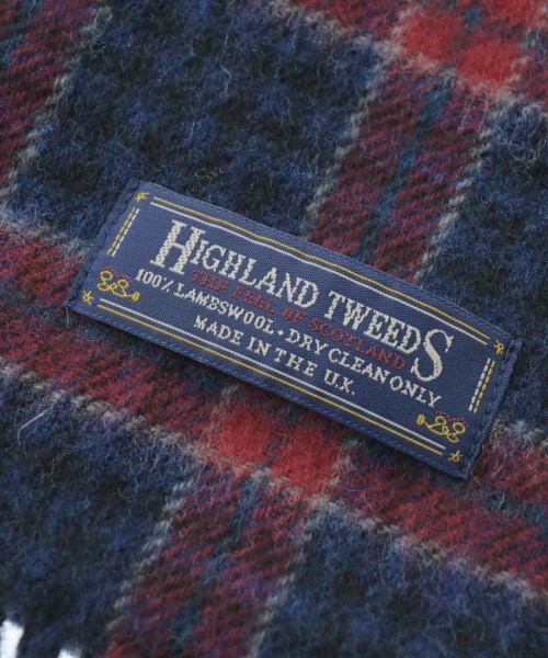 HIGHLAND TWEEDS（ハイランドツイード）マフラー 青 サイズ:- レディース/2200649340088