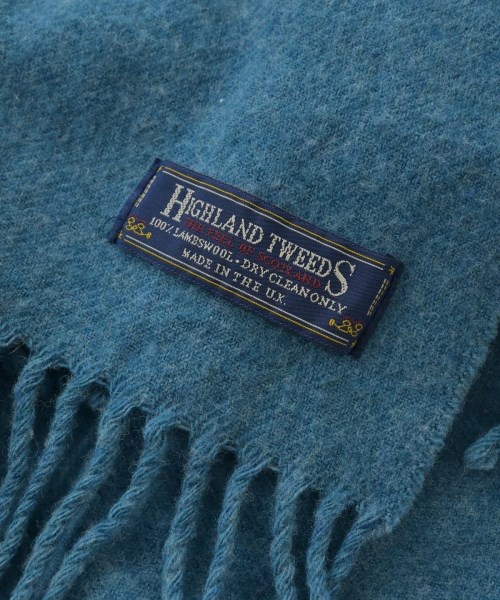 HIGHLAND TWEEDS（ハイランドツイード）マフラー 青 サイズ:- レディース/2200723408079