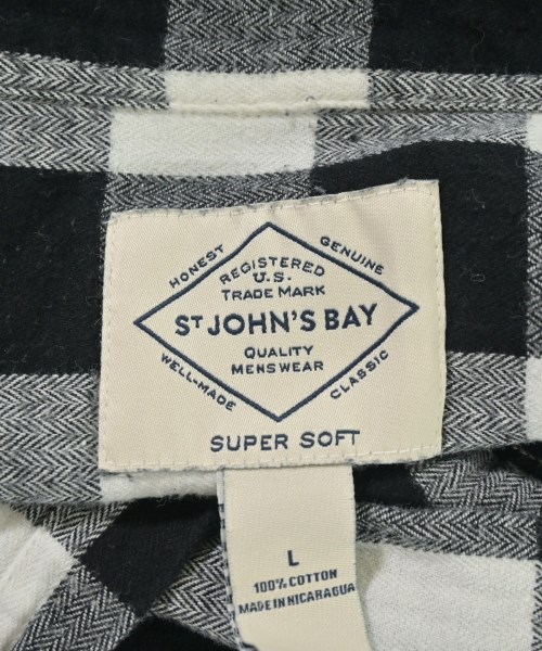 STJOHN'SBAY（セントジョンズベイ）カジュアルシャツ 黒 サイズ:L メンズ/2200713123029