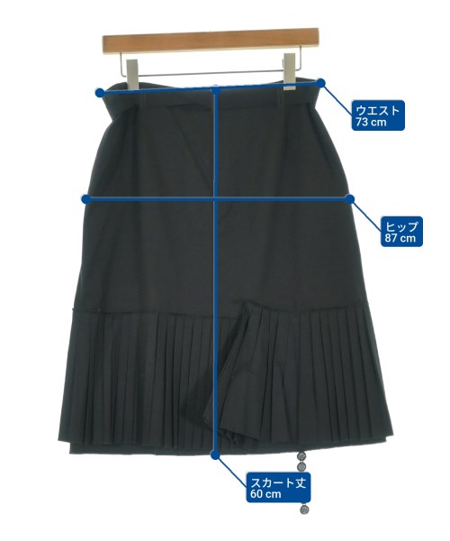 SCHUMACHER（シューマッハ）ひざ丈スカート 黒 サイズ:M レディース/2200663116089